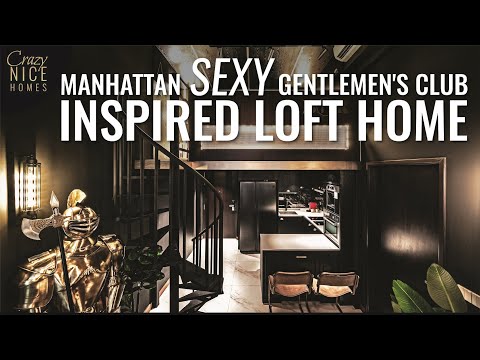 Stunning Bachelor's Pad With A Manhattan Inspired Loft Bar | Condo Loft Home Tour