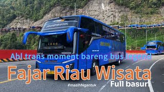 Kelok Sembilan Latest Update!!! ABL Trans Bus Convoy with Legend Bus Carrying Packages to Riau