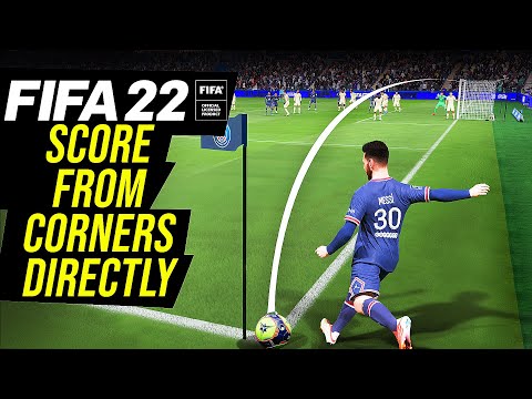 FIFA 22 | How to Score Directly From Corner Kicks| Olympic Goal Tutorial