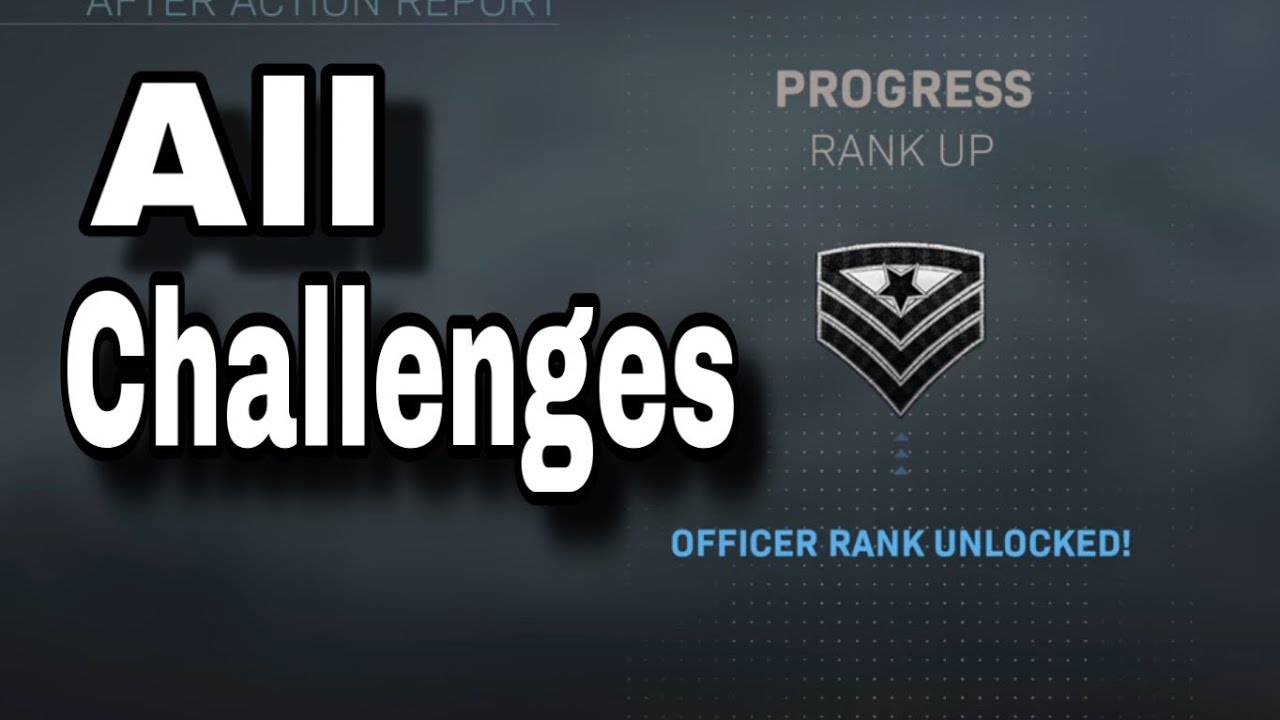 All 100 Officer Rank Challenges! Prestige Or Officer Rank System?? (Modern Warfare)