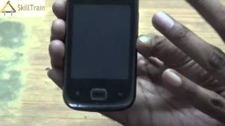 Operating a Touch Screen Mobile Phone (Hindi) (हिन्दी)