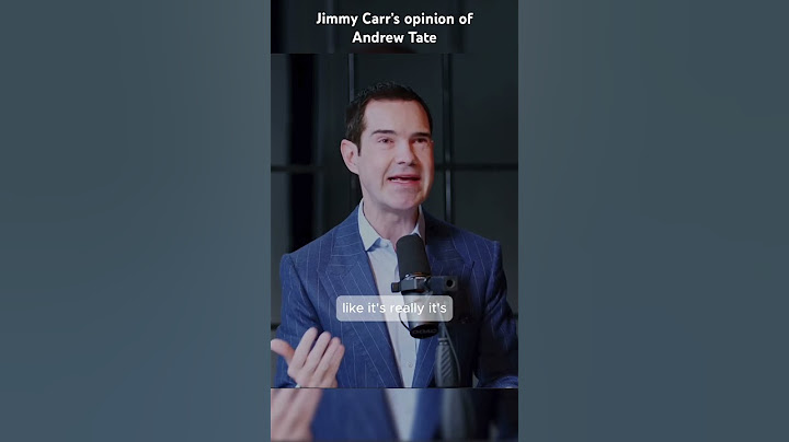 Jimmy Carr’s opinion of Andrew Tate. #shorts