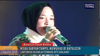 Nissa sabyan tampil memukau di batulicin