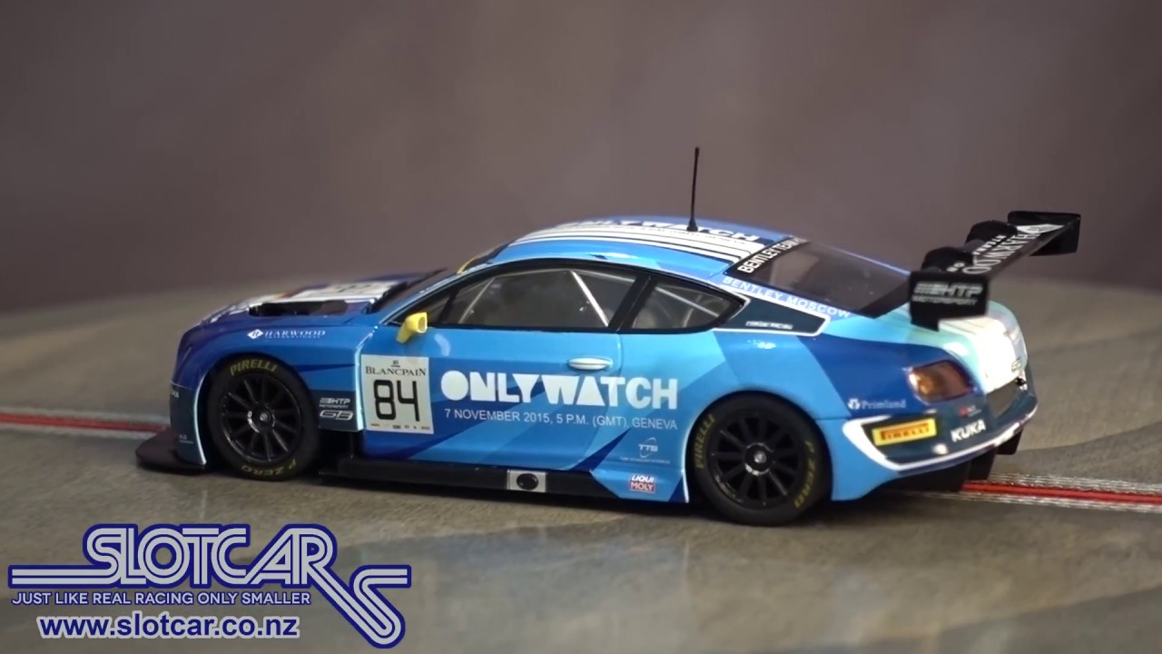 SCALEXTRIC Digital ARC Pro Slot Car C3846 Bentley Continental GT3 Team HTP Blue 