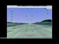 F16 Landing Kaitak Checkerboard approach, Google Earth FS