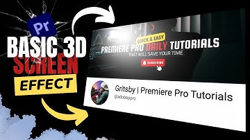 How to create a Basic 3D Screen Effect in Premiere Pro 2023 | Quick Tutorial