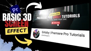 Famous How to create a Basic 3D Screen Effect in Premiere Pro 2023 | Quick Tutorial Net Worth