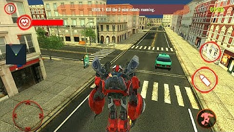 Indian Police Real Robot Wolf Transforming Robot Game