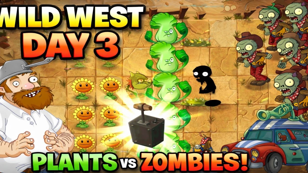 Level -wild West day 3😱 (plant vs zombies 2 gameplay💥💥