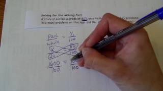 Percent Proportion Word Problems video