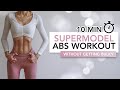 10 MIN SUPERMODEL ABS WORKOUT | 11 Line Abs & Toned Obliques (Without Getting Bulky) | Eylem Abaci