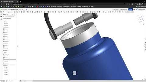 Onshape Education - Hydroflask water bottle model