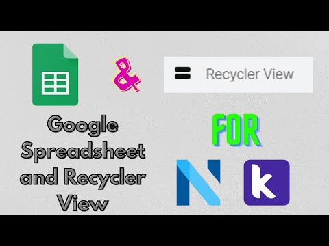 How to use RecyclerView with Google spreadsheet | Mini Developer