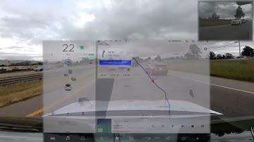 Automatic Lane Changes with Navigate on Autopilot (NoAP) Tesla Model 3 - Firmware Version 2019.8.5