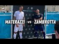 Materazzi e zambrotta giocano 2 vs 2 nella gabbia  euro2020