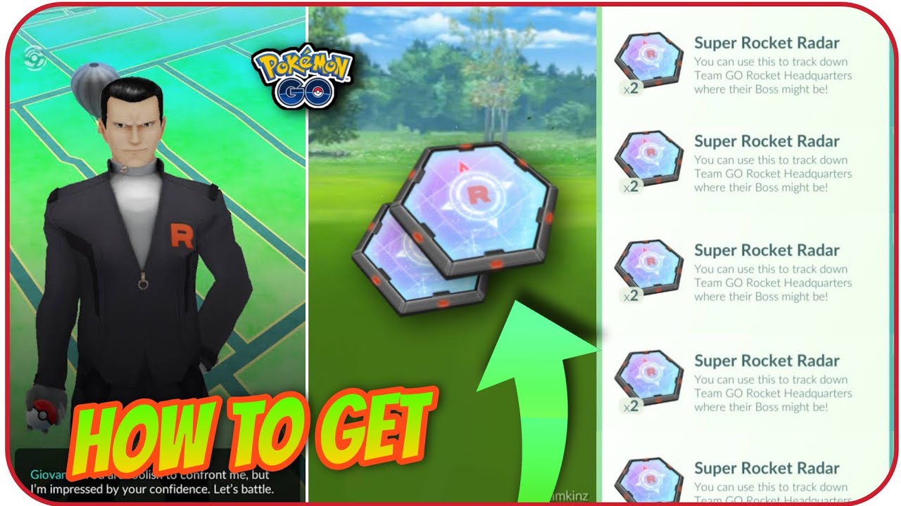 How To Get Super Rocket Radar in Pokemon Go How To Get Unlimited