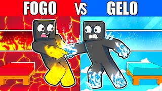 ATHOS DE FOGO vs ATHOS DE GELO na BATALHA do MINECRAFT