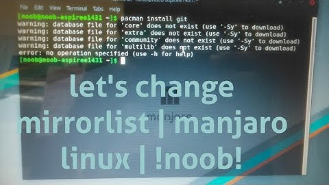 How to change mirrorlis! | Manjaro linux !|