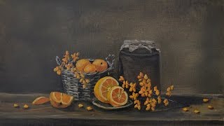 Урок "Натюрморт с облепихой". Art tutorial "Still life with sea-buckthorn". Otto Steinach. Урок "Натюрморт с облепихой". Art tutorial "Still life with sea-buckthorn". Otto Steinach.