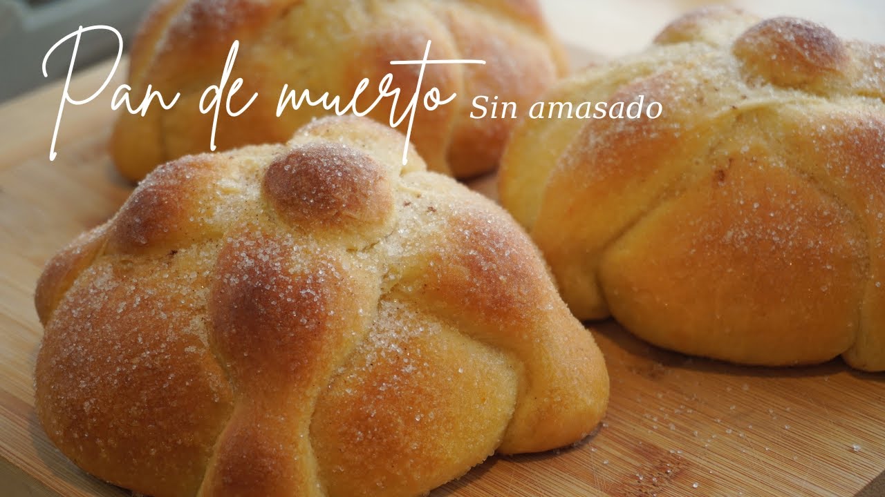 Pan de muerto híbrido de masa madre | Sin amasado | fácil