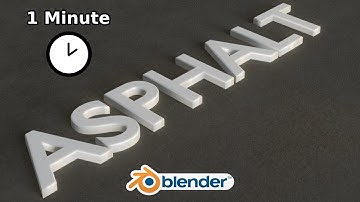 Making an Asphalt material in 1 Minute | Blender 4.0
