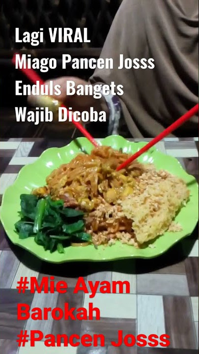 MIAGO (Mie Ayam Goreng Kremes) super enduls. Hanya ada di Mie Ayam Barokah Pancen Josss