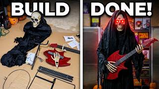 Making the Rockstar Reaper! 🎸 Haunted Living Animatronic Build & Setup
