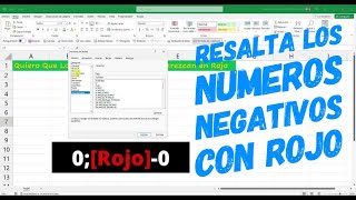 📍Números Negativos en ROJO 🔴 en Excel usando Formato de Celdas 👍