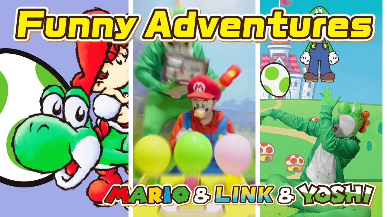 The Funny Adventures of Mario & Link ＆ Yoshi 🤣 
