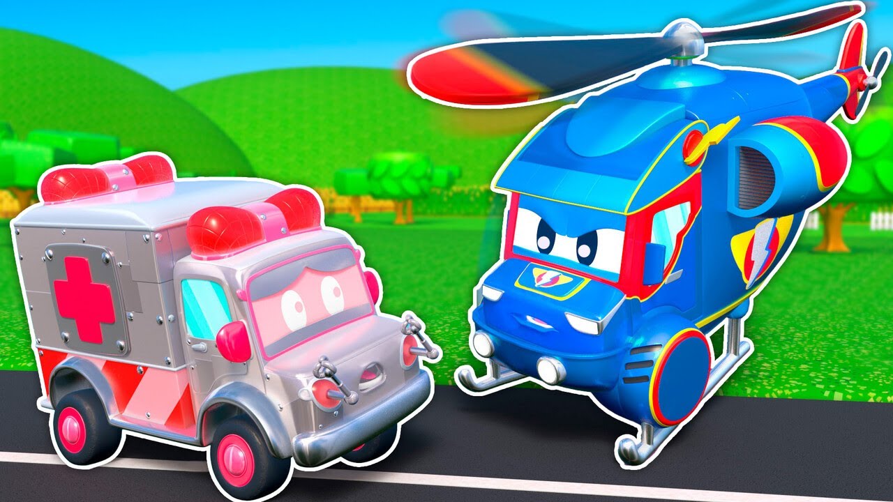 Super Helikopter, stopp den ROBOTER KRANKENWAGEN!