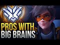 WHEN PROS HAVE BIG BRAINS (200 IQ PLAYS ) - Overwatch Montage