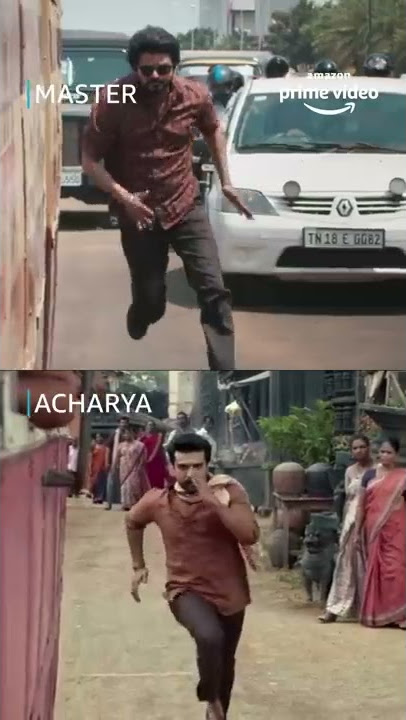 OMG 😱 Same To Same🤔 | Master X Acharya | Frame to Frame Compared #shorts