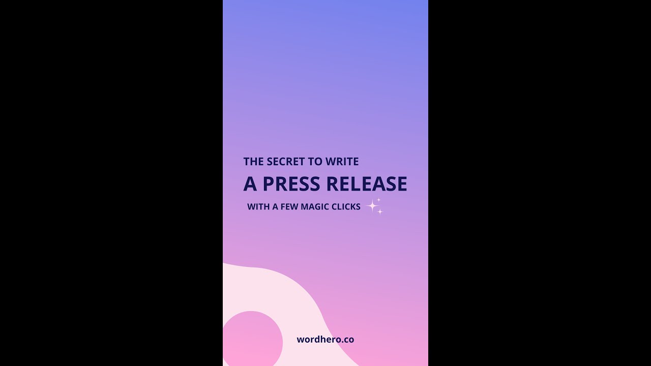 The Secret To Write A Press Release With A Few Magic Clicks