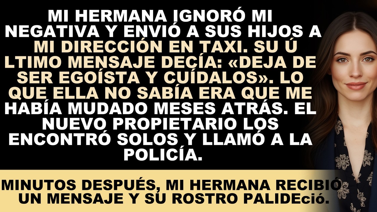 A las dos y cuarto de la tarde, un taxi amarillo frenó frente al 412 de la calle Elm y dejó a mi sobrino de siete años solo en la acera con su mochila de dinosaurio. Mi hermana Rachel me había...
