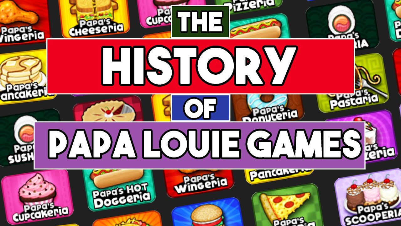 The History Of The Papa Louie Games 