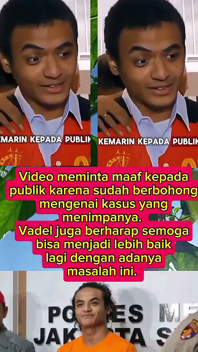vadel minta maaf #vadelbadjideh #vadellolly #vadel #fypシ゚viral #fyp