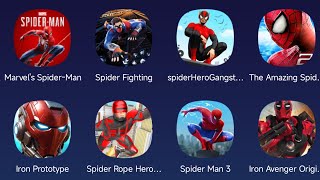 Marvel's Spider-Man,Spider Fighting,Iron Prototype,Spider Man 3,The Amazing Spider-Man 2,IronAvenger screenshot 5