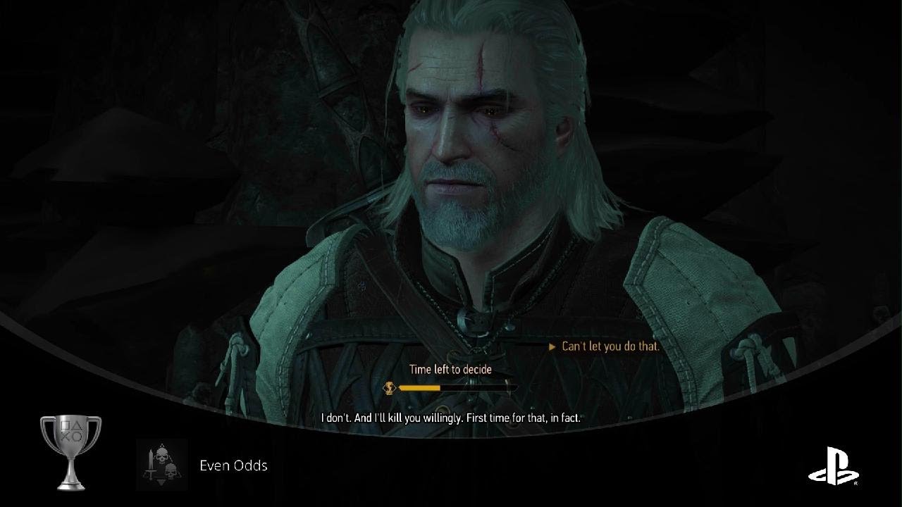 The Witcher 3 Wild Hunt Even odds trophy YouTube