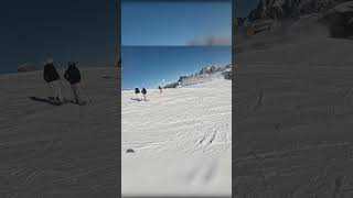 Helicopter Blowing Snow Everywhere in the Dolomites 🚁#helicopter#dolomites#skiing#heliski#mountains