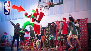 NBA Player Disguised As THE GRINCH vs STREETBALL HOOPERS...