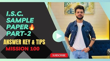 I.S.C. | ECONOMICS | SAMPLE PAPER SOLUTION PART-2 | KEY TIPS & TRICKS | ARYAN TUTORIALS |