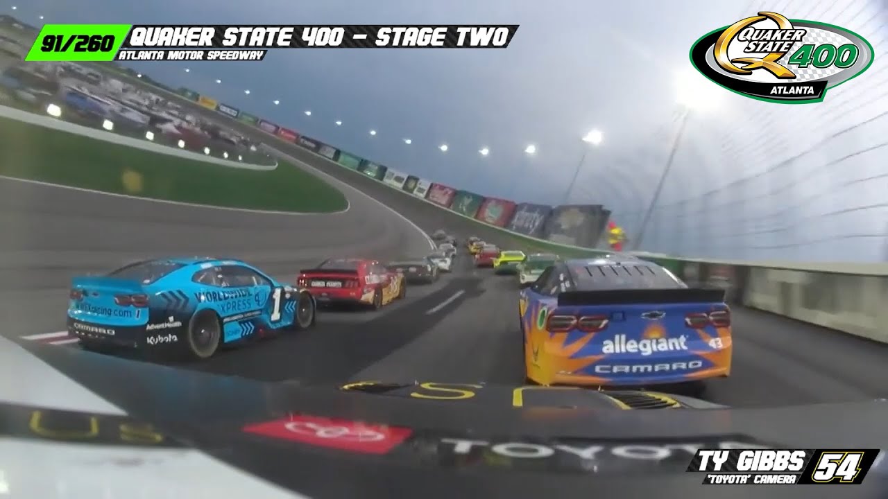 2023 NASCAR Quaker State 400 At Atlanta Onboard Race Win Big Sports