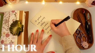 Download Lagu ASMR 1 HOUR | Stress Relieving Cozy Hobby + No Mid-roll Ads | Pink \u0026 Green Florals MP3