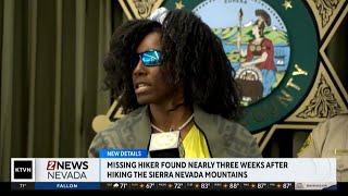 Hiker who was found after being missing for three weeks speaks