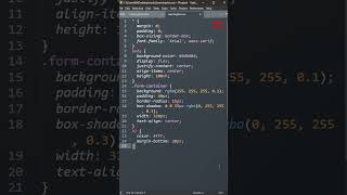Futuristic Form | HTML CSS