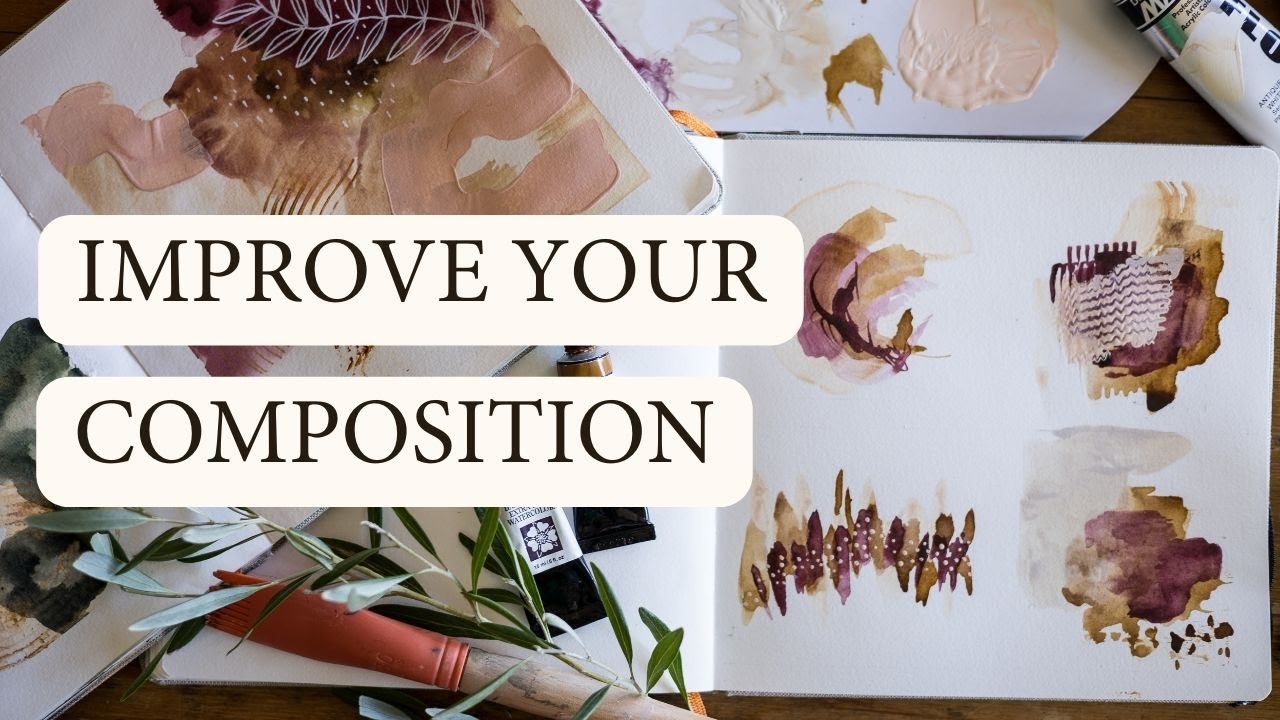 Abstract COMPOSITION Sketchbook Exercise - Day 5 (Creative Elements Challenge)