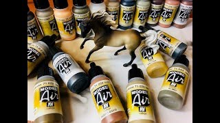Vallejo Model Air AIRBRUSH PAINT Product Review - Painting Model Horses