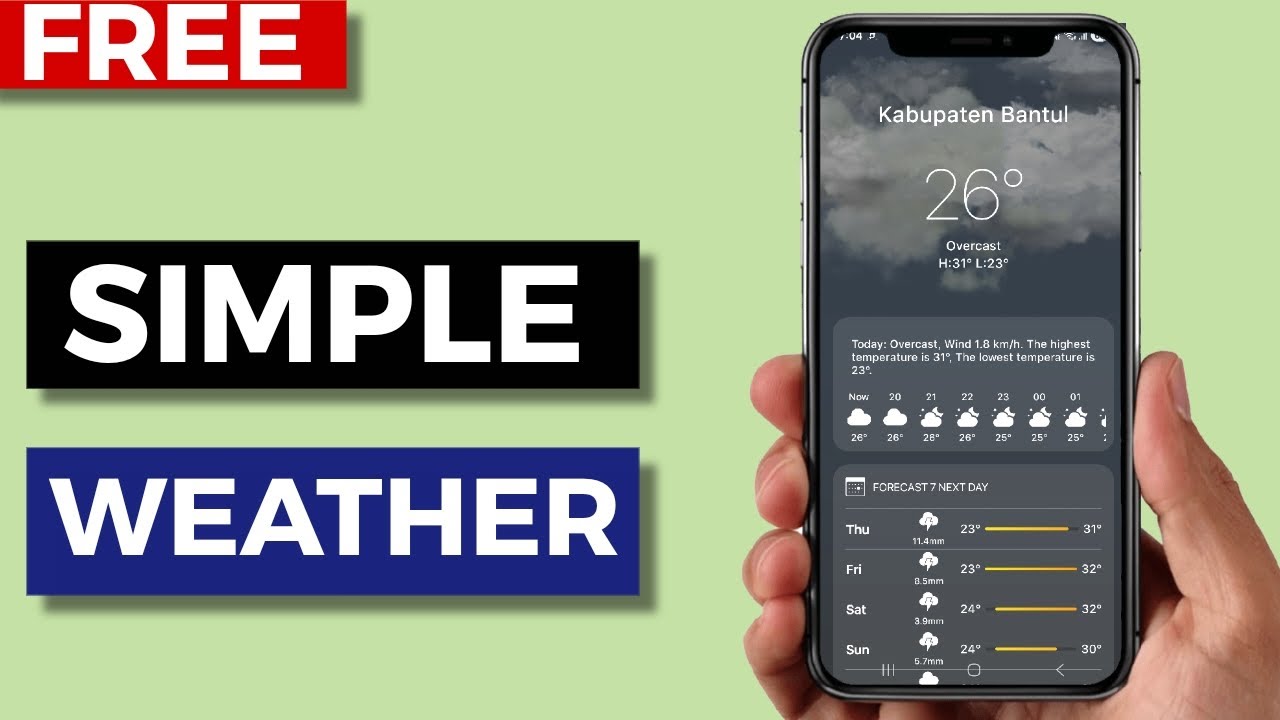 Best Free Simple Weather App for Android