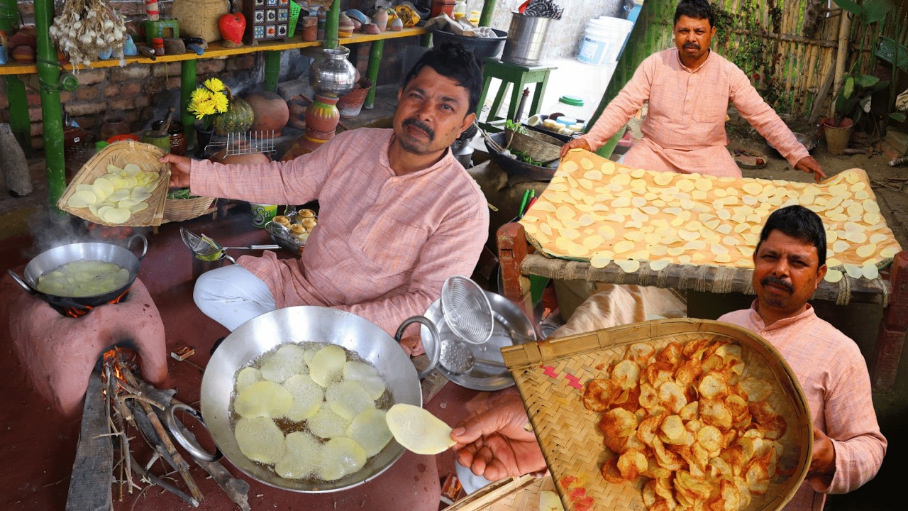 व्रत वाले Aloo Chips Complete Making Process न सुखाना, न उबालना सिर्फ 5 मिनट मे 100% आलू चिप्स