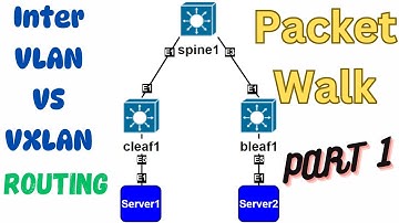 Inter-Vlan VS VXLAN Routing - Packet Walk - Symmetric vs Asymmetric - Part1